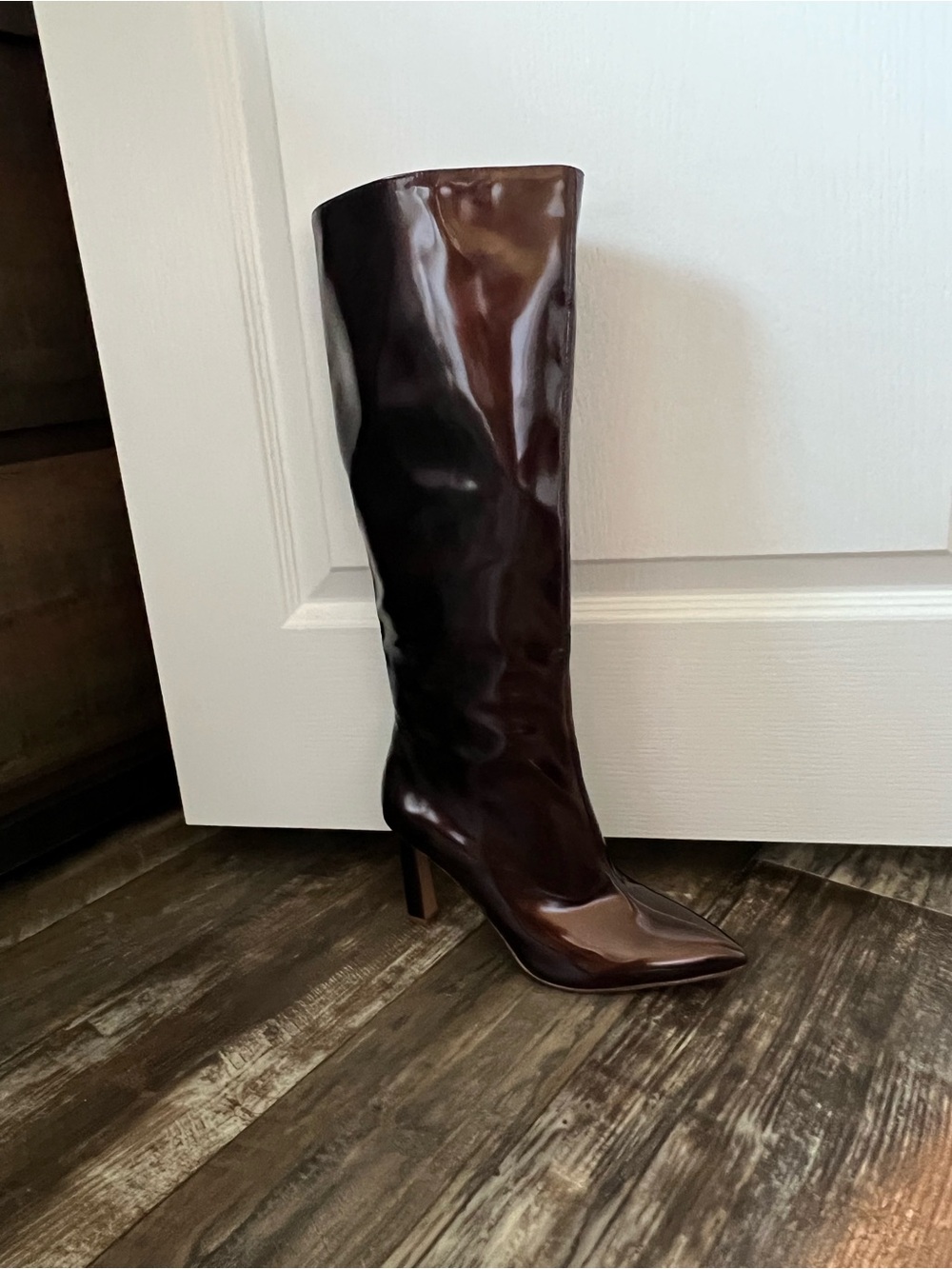 Jessica Simpson Tall Pointed-Toe Stiletto Boot in Dark Brown